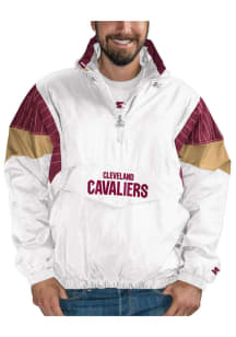 Starter Cleveland Cavaliers Mens White Thursday Night Pullover Jackets