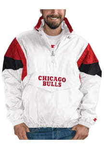 Starter Chicago Bulls Mens White Thursday Night Pullover Jackets