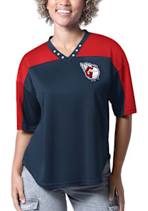 Cleveland Guardians Womens Key Plan II Fashion Baseball Jersey - Red