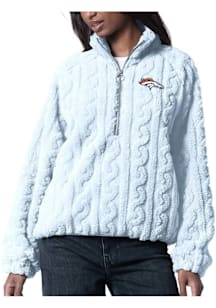 Denver Broncos Womens Light Blue Champ Qtr Zip