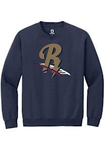 Summit Sportswear Scranton Wilkes Mens Navy Blue Primary Logo Long Sleeve Crew Sweatshirt