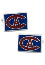 Montreal Canadiens Silver Plated Mens Cufflinks