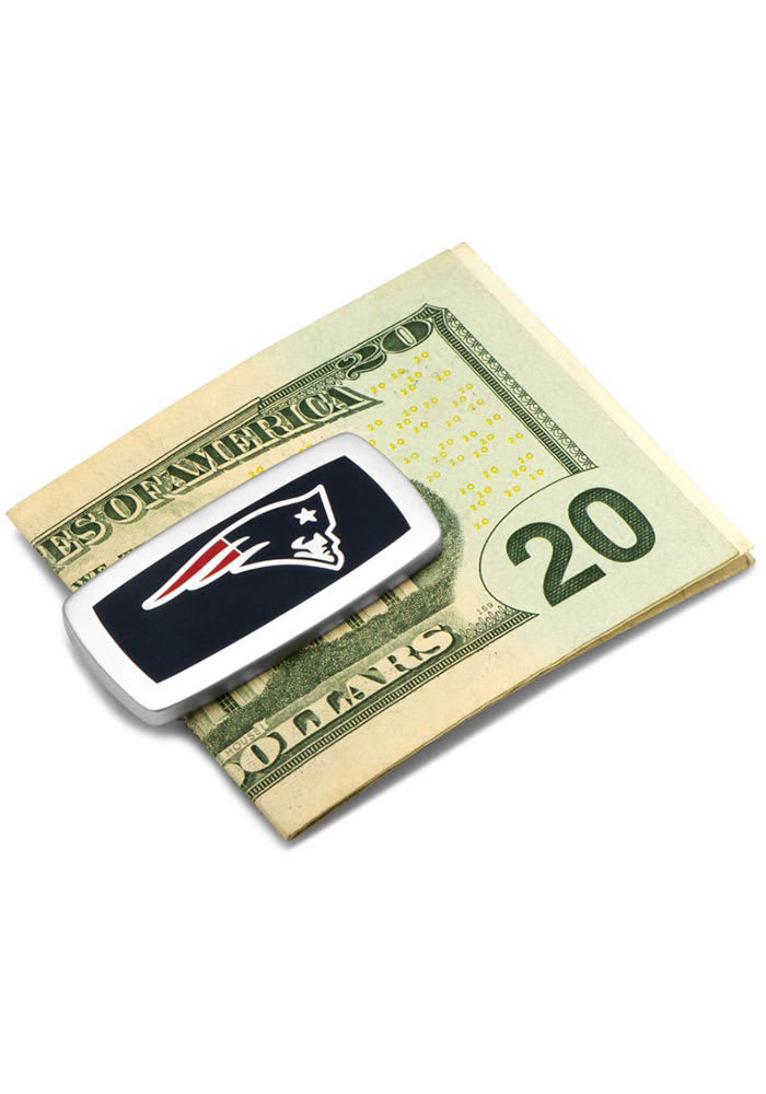 New England Patriots Silver Plated Mens Money Clip