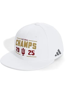 Adidas Indiana Hoosiers White 2026 CFP National Champs Snapback Mens Snapback Hat