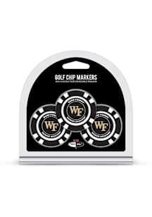 Wake Forest Demon Deacons Poker Chip 3 Pack Golf Ball Marker