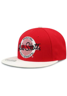 2T Original Retro Circle Wool Blend Ohio State Buckeyes Mens Snapback - Red