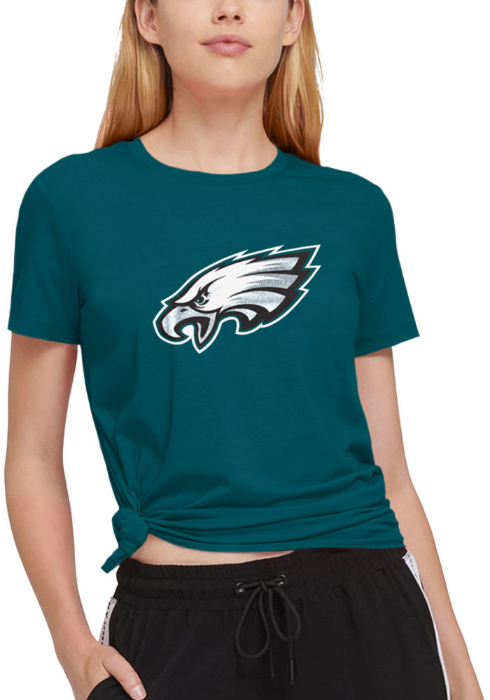 DKNY Sport Philadelphia Eagles Womens Green Ava Short Sleeve T-Shirt