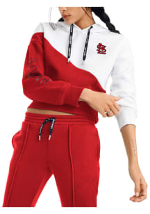 DKNY Sport St Louis Cardinals Womens Red Bobbi Hooded Sweatshirt