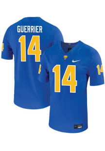 Joshua Guerrier  Mens Blue Pitt Panthers Football Name And Number Football Jersey