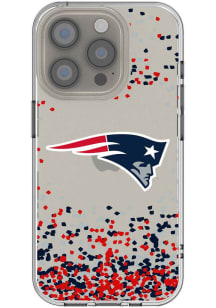 New England Patriots Confetti iPhone Clear Phone Cover