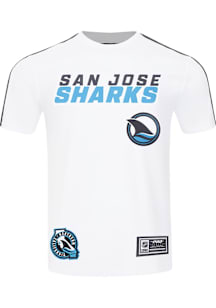 Pro Standard San Jose Sharks White Classic Mesh Short Sleeve T Shirt