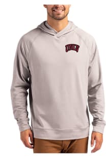 Mens USC Trojans Grey Cutter and Buck Adapt Knit Hood Hooded Sweatshirt