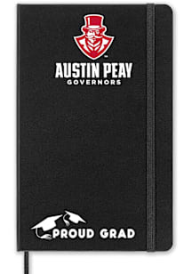 Austin Peay Governors Proud Grad team logo Notebook and Folder - Black
