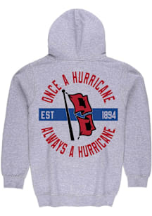 Summit Sportswear Tulsa Golden Hurricane Mens Grey Front Back Long Sleeve Full Zip Jacket