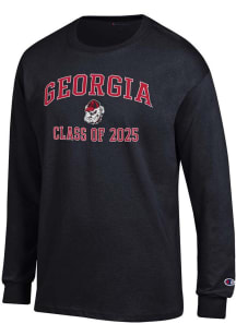 Champion Georgia Bulldogs Black Class of 2025 Text Jersey Long Sleeve T Shirt
