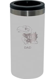 Kansas Jayhawks Dad 12oz Slim Stainless Steel Coolie
