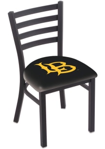Cal State Long Beach Stationary Black Wrinkle Finish Pub Stool - Black