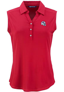 Cutter and Buck Buffalo Bills Womens Cardinal Helmet Forge Eco Polo Shirt
