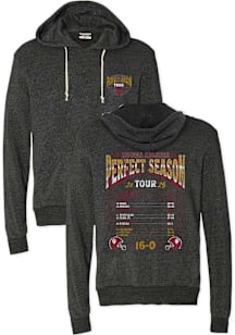 Indiana Hoosiers Mens Black 2025 College Football National Champions Perfect Season Tour Fashion H..