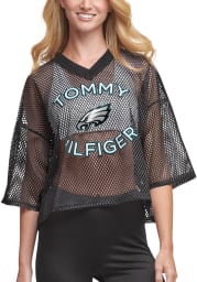 Philadelphia Eagles Womens Tommy Hilfiger Classic Mesh Fashion Football Jersey - Green