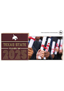Texas State Bobcats Class of 2025 unique photo frame Picture Frame - Maroon