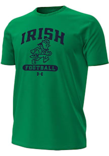 Under Armour Notre Dame Fighting Irish Green Football Leprechaun Pill Short Sleeve T Shirt