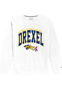 Drexel Dragons Mens Grey L2 Long Sleeve Crew Sweatshirt