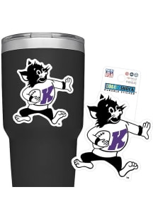 Purple K-State Wildcats 3&quot; Football Willie Stickers