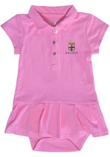 Brown Bears Baby Girls Pink Caroline Short Sleeve Dress