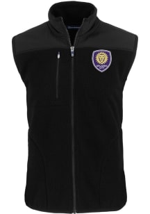 Cutter and Buck Orlando City SC Big and Tall Black Cascade Sherpa Mens Vest