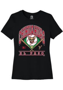 Summit Sportswear El Paso Chihuahuas Womens Black Homefield Short Sleeve T-Shirt