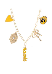 Iowa Hawkeyes Paperclip Charm Necklace