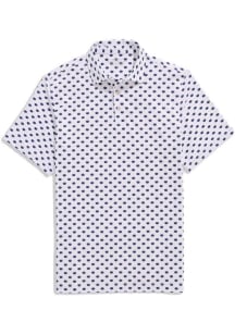 Mens Penn State Nittany Lions White Vineyard Vines Sankaty all over print Short Sleeve Fashion Pol..