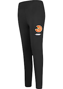 Pro Standard Atlanta Hawks Girls Black Retro Classics Bottoms Leggings