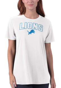 MSX Detroit Lions Womens White Jacey T-Shirt
