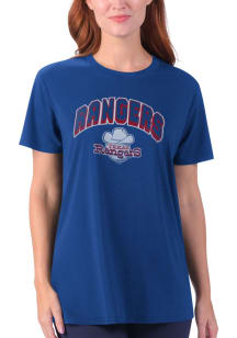 Texas Rangers Womens Blue Performance T-Shirt