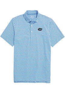 Vineyard Vines Florida Gators Mens Light Blue Palmero Crab Short Sleeve Fashion Polo