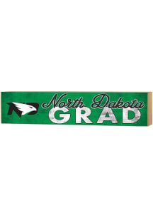 KH Sports Fan North Dakota Fighting Hawks 3x13 Block Sign Grad Sign - Green