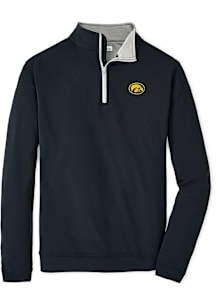 Iowa Hawkeyes Mens Black Perth Long Sleeve Qtr Zip Pullover