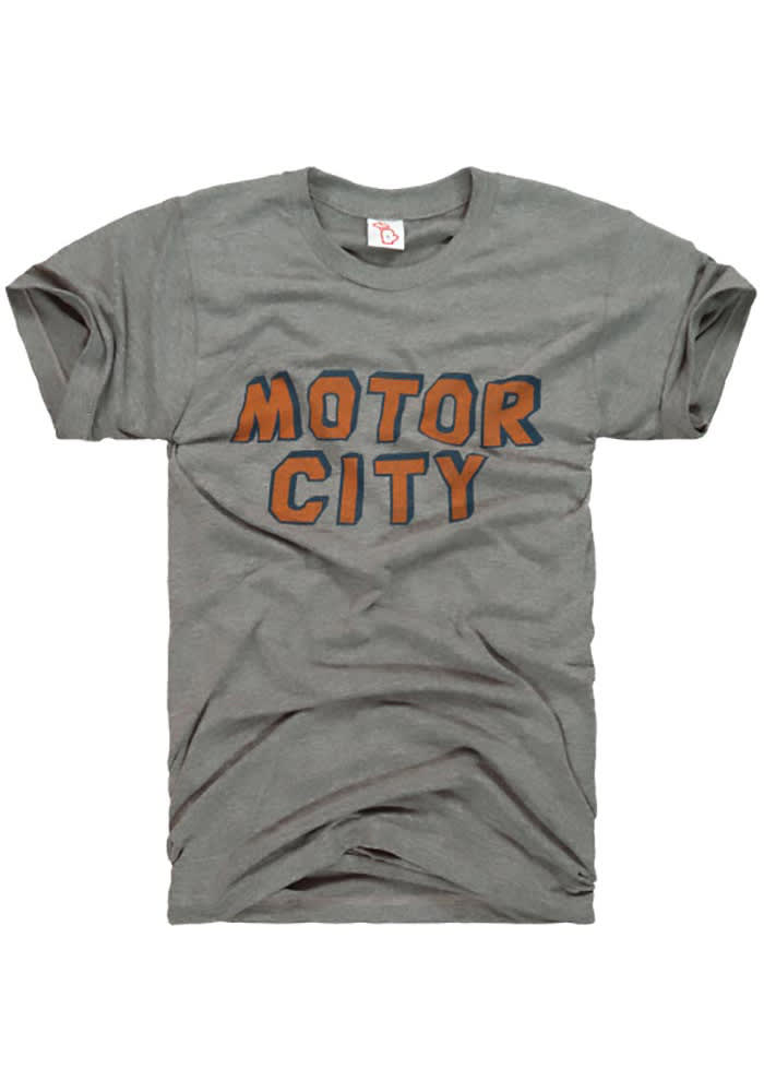 The Mitten State Detroit Grey Motor City Short Sleeve T Shirt