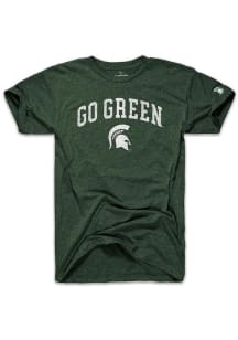 Michigan State Spartans Green The Mitten State Go Green Short Sleeve Fashion T Shirt