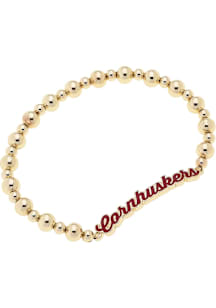 Nebraska Cornhuskers Autograph Stretch Womens Bracelet