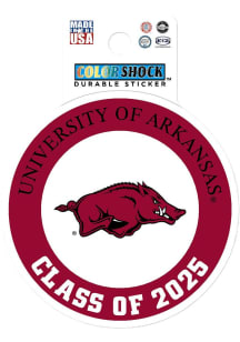 Arkansas Razorbacks Class of 2025 Durable Stickers - Red