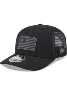 New Era Dallas Stars Flag Trucker 9SEVENTY Adjustable Hat - Black