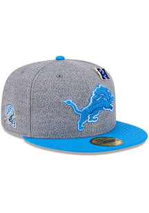 New Era Detroit Lions Mens Blue 2T PIN 59FIFTY Fitted Hat