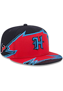 New Era Houston Texans Mens Navy Blue Break 59FIFTY Fitted Hat
