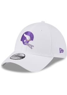 New Era Minnesota Vikings Mens White Evergreen 39THIRTY Flex Hat