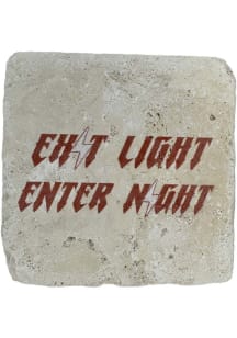 Blacksburg Exit Light Enter Night Coaster - White