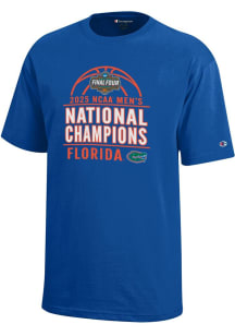 Champion Florida Gators Youth Blue 2025 National Champions Core Short Sleeve T-Shirt