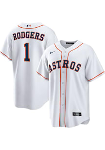 Brendan Rodgers Houston Astros Mens Replica Home Jersey - White